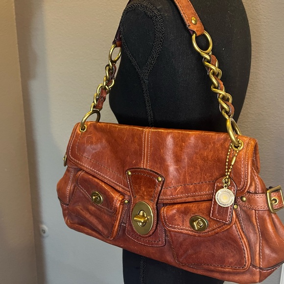 Coach 65th Anniversary Mahogany Red Vachetta Leather Limited Edition with Wallet - Picture 6 of 15